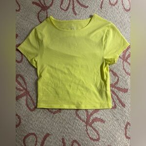 Aerie Bright Yellow Crop Top
